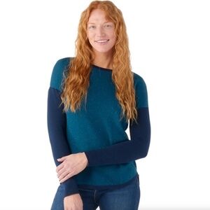 Smartwool Shadow Pine Colorblock Crew Sweater
